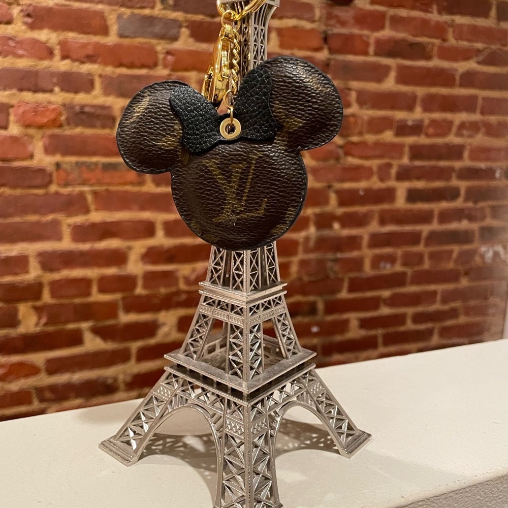🌟Brand new key chain/bag charm upcycled LV🌟
